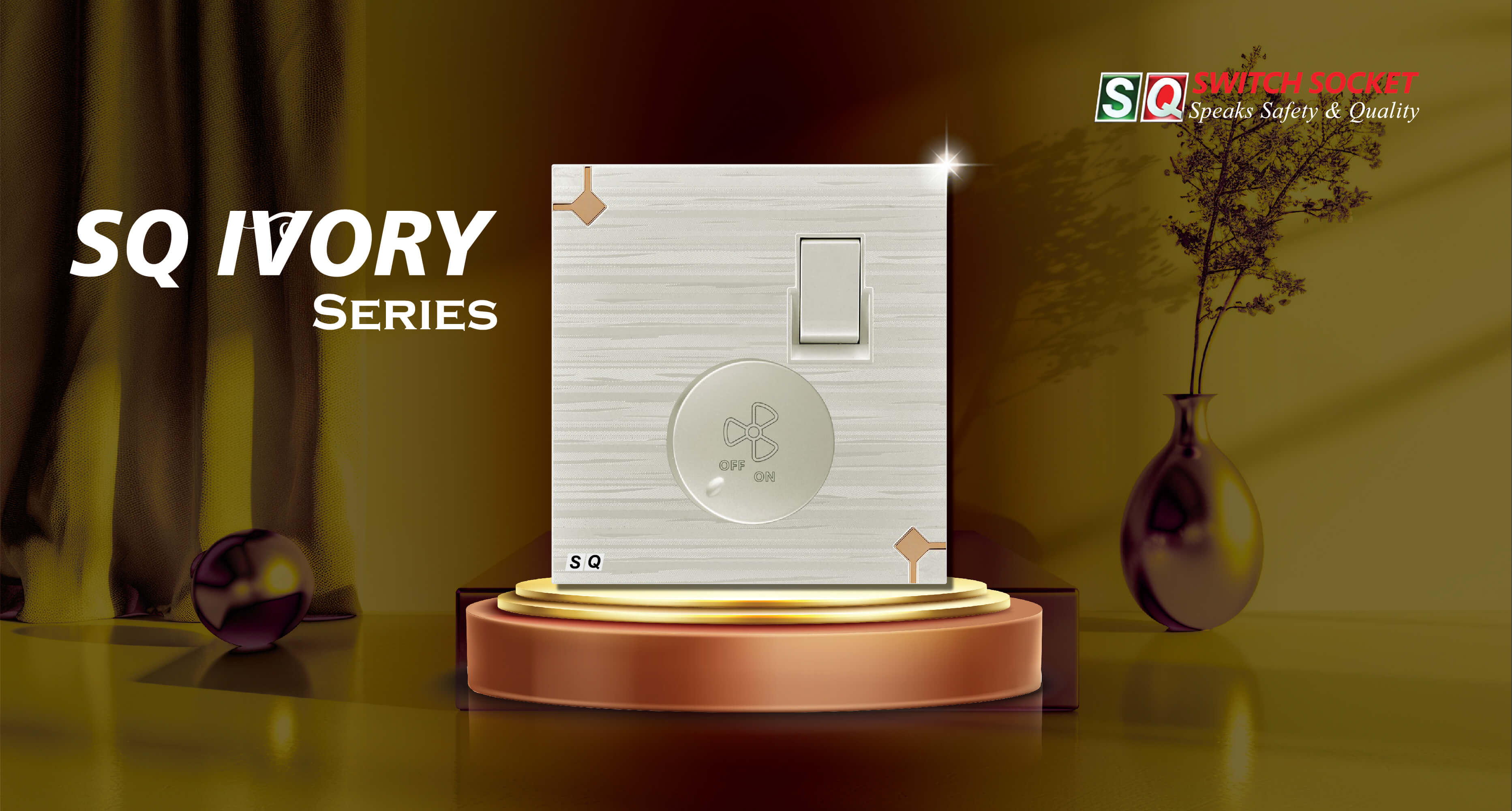 SQ Switch Socket Unveils Elegant 'SQ Ivory Series' Modular Electrical Fittings